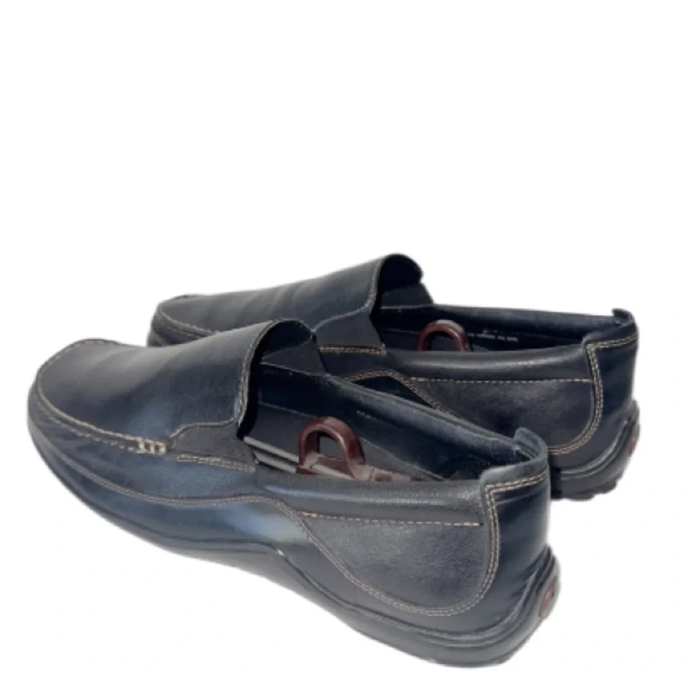 Cole Haan CO3557 Men’s Black Leather Driving Loafers Sz 11M Venetian